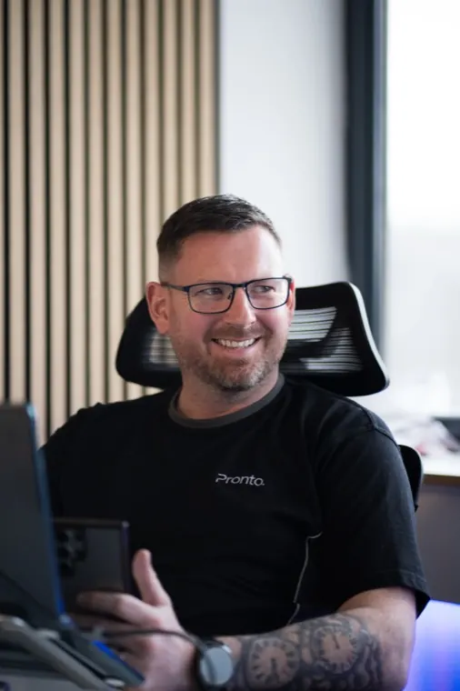 A member of the Lead Pronto team