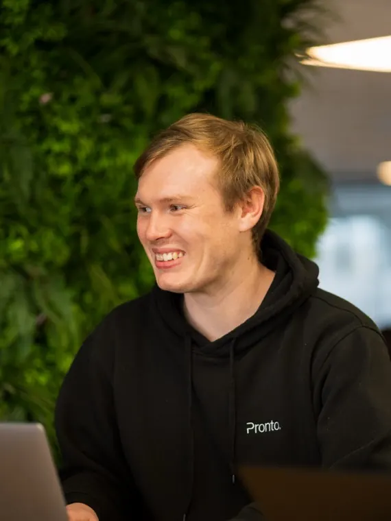 A member of the Lead Pronto team