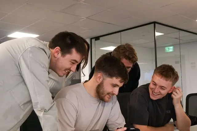 The Lead Pronto team collaborating on a build