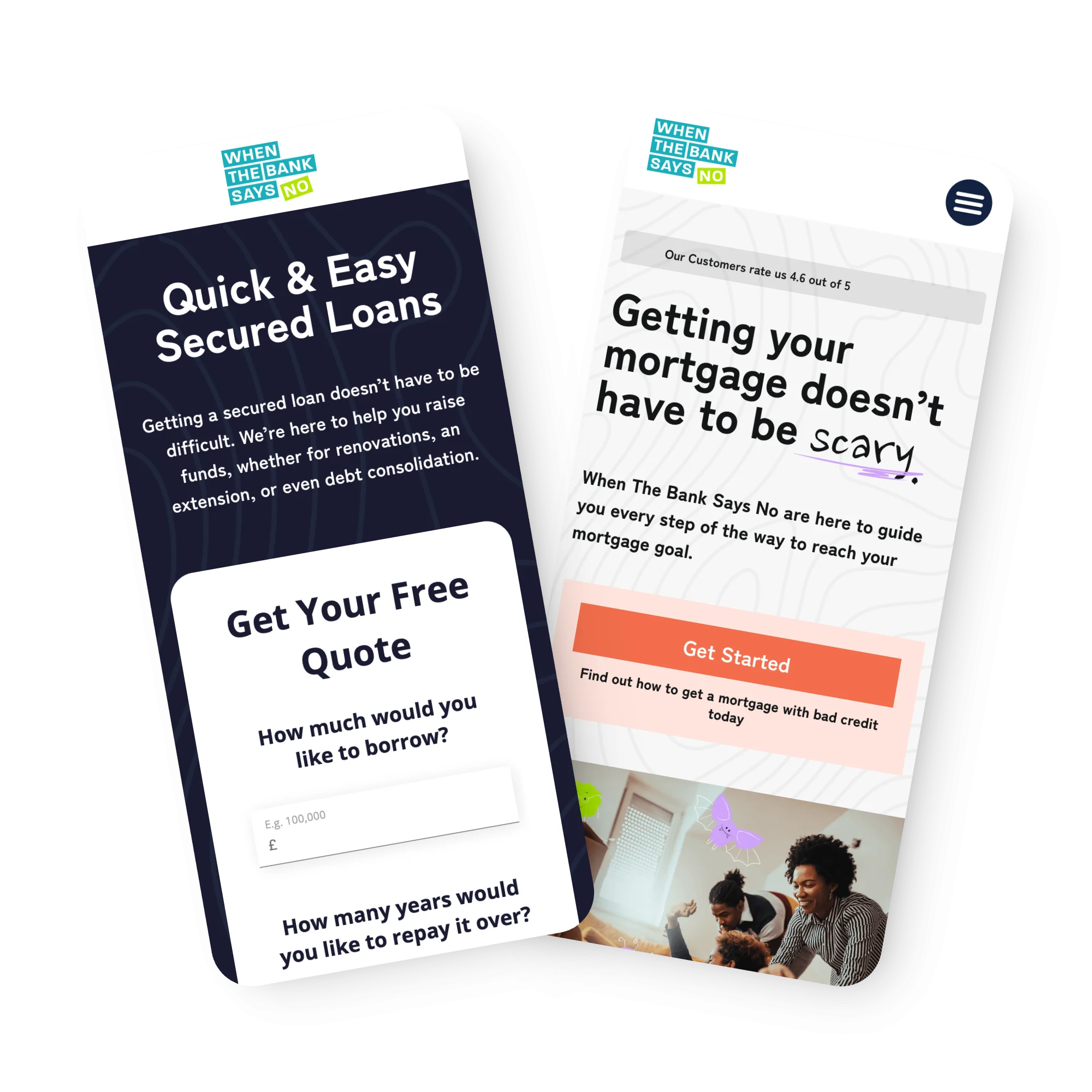 A Lead Pronto financial services landing page for When The Bank Says No
