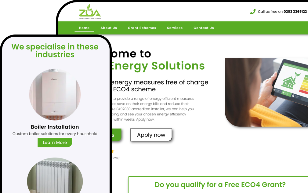 A Lead Pronto PPC campaign for ZOA Energy Solutions
