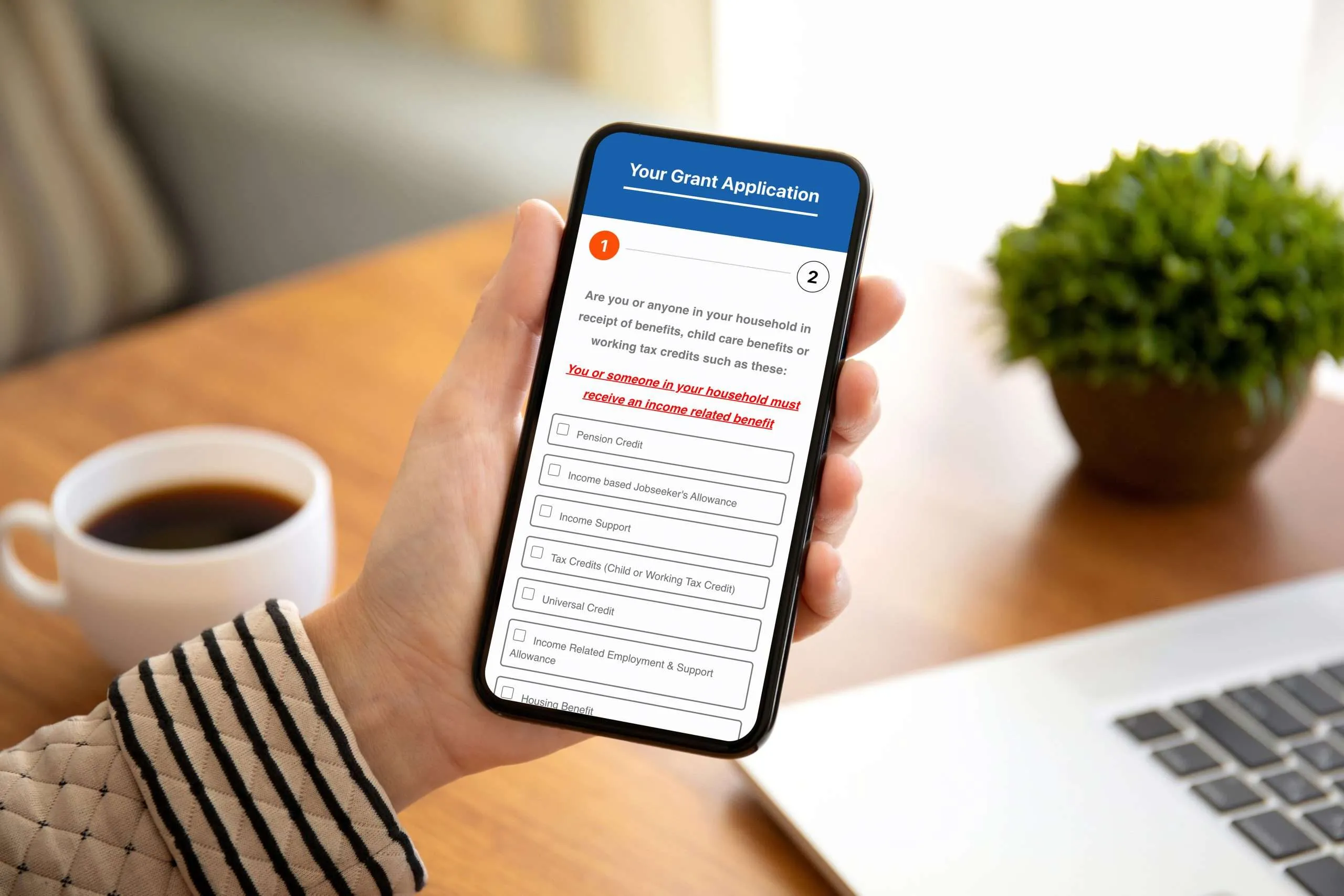A Lead Pronto ECO4 landing page on mobile