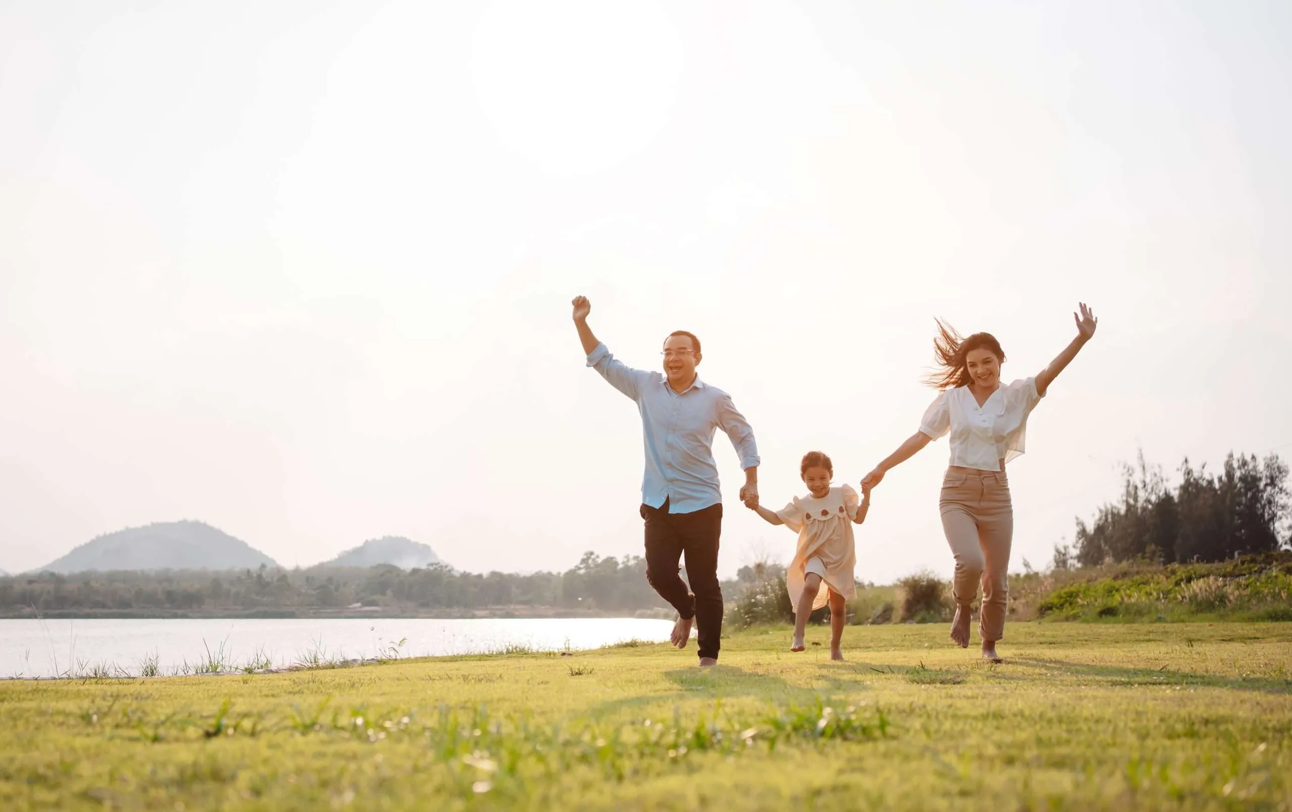 A family protected by life insurance