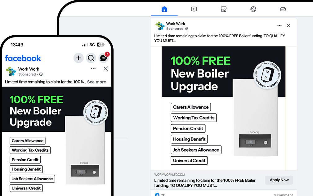 A Lead Pronto boiler campaign for WorkWork