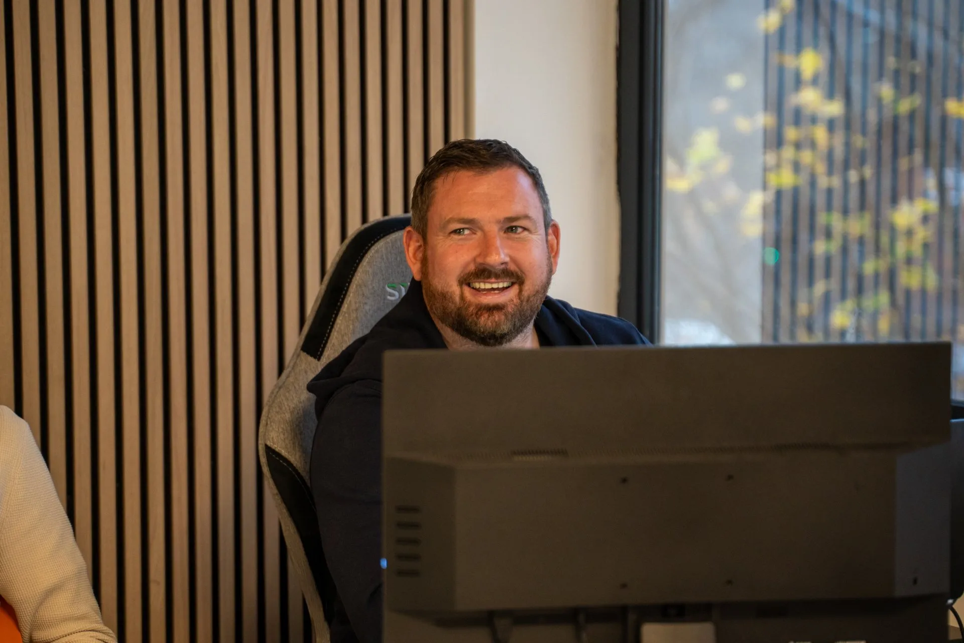 A Lead Pronto account manager reviewing campaign data