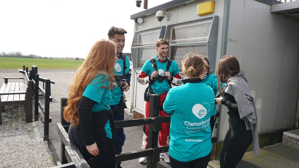 Lead Pronto Post Skydive Group Pic - Reactions