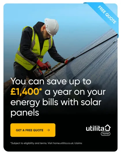 Utilita Home solar ad creative