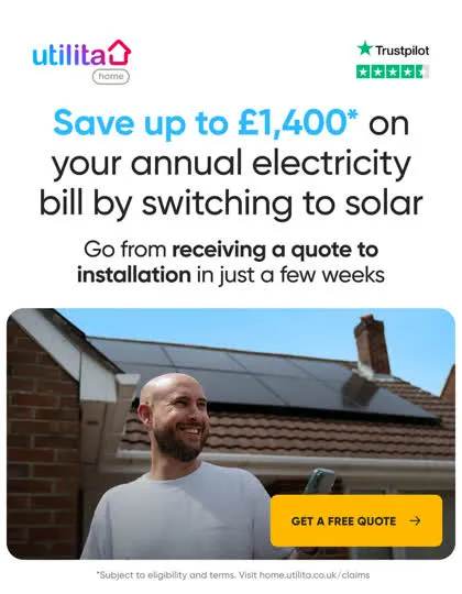 Utilita Home solar ad creative