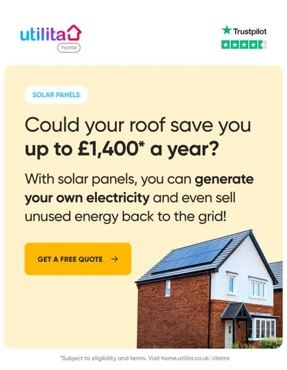 Utilita Home solar ad creative