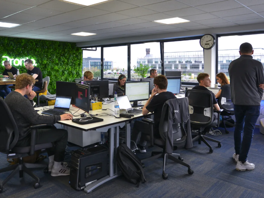 The team at work in the Pronto office